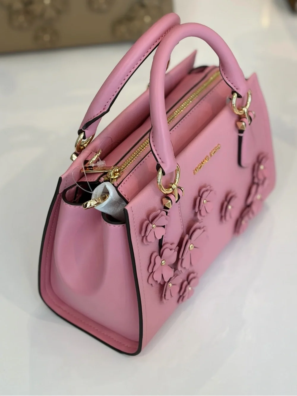 MICHAEL KORS  Marilyn Small Floral Embellished Satchel